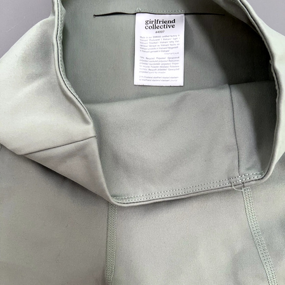 Girlfriend Collective Leggings Women's XS Light Green 27" inseam 10" Rise - Picture 4 of 9